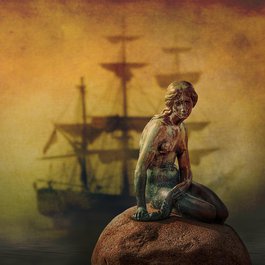 The Little Mermaid, Copenhagen Photo #3 by ThomasWolter from pixabay